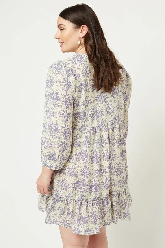 Jaded Jupiter Surplice Tunic Dress
