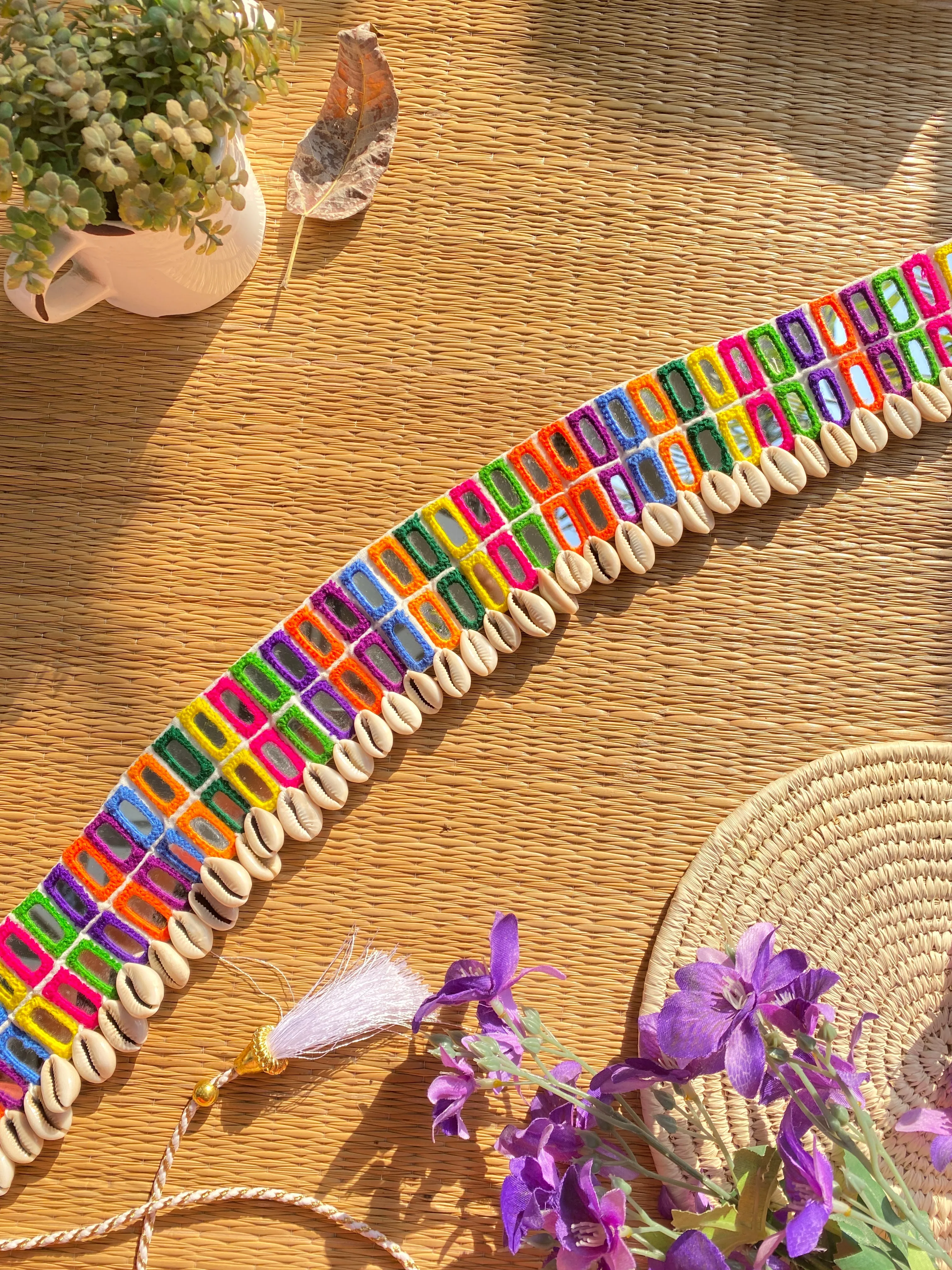 Multi Small Mirror Double Layer Belt